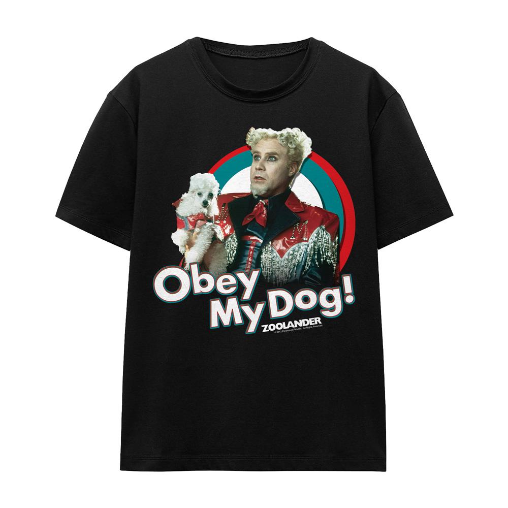 Zoolander Unisex Adult Obey My Dog T-Shirt