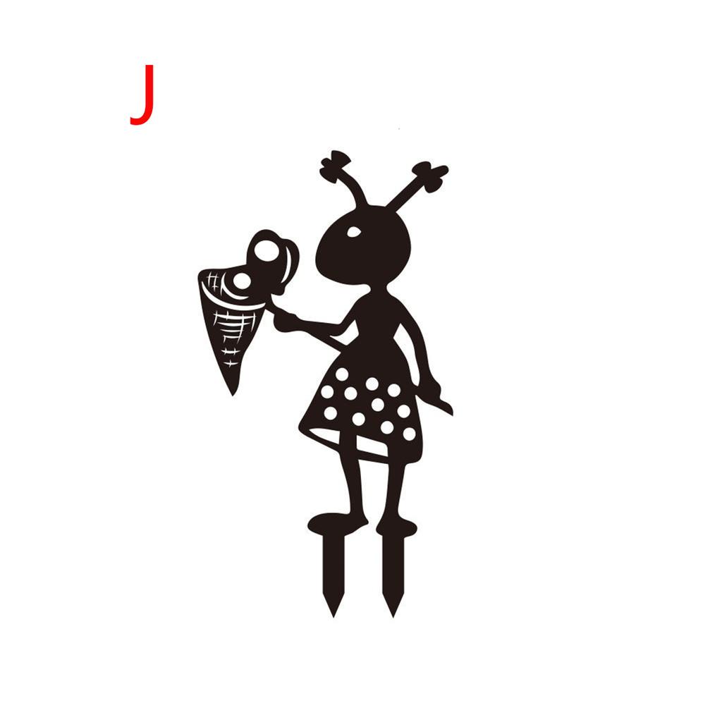 Metal Ant Gardening Ornaments Yard Metal Art Backyard Lawn Stakes Decorative Ant Garden Decorative Ground Plugs