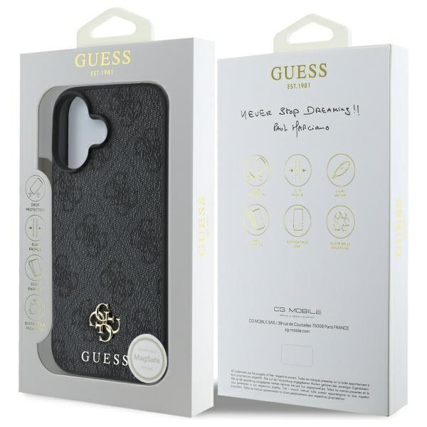 Guess Guhmp16Sp4Sm4Mk Iphone 16 6.1     Czarny/Black Hardcase 4G Small Classic Magsafe