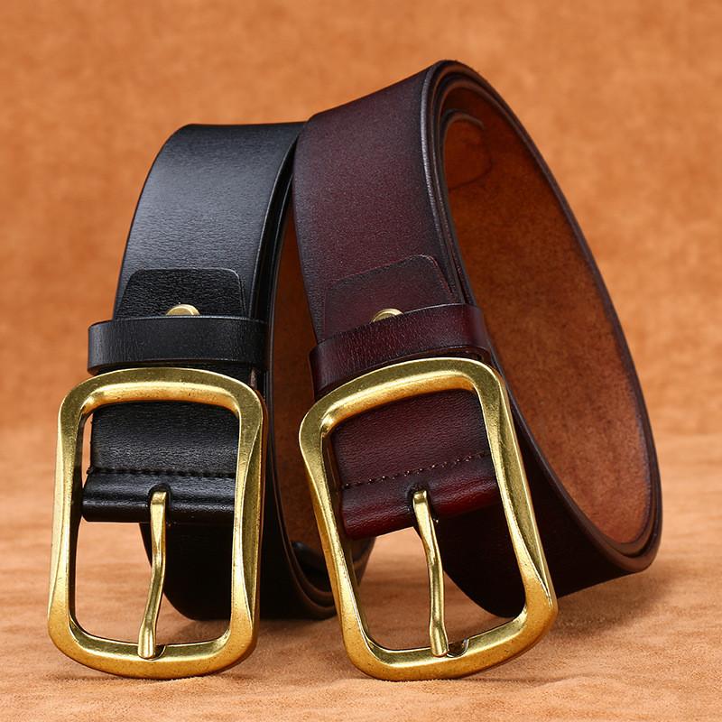 Mens Square Buckle Belt With Classic Alloy Pin Buckle For Casual And Wear Formal