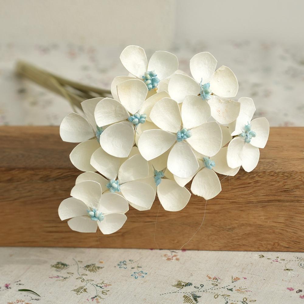 

10pcs Realistic DIY Adhesive Flower Handmade Artificial Violet Flowers Living Room синий