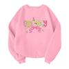 Children's Fashionable Lightweight Long-sleeved Round Neck Pullover With Pockets Printed Pullover