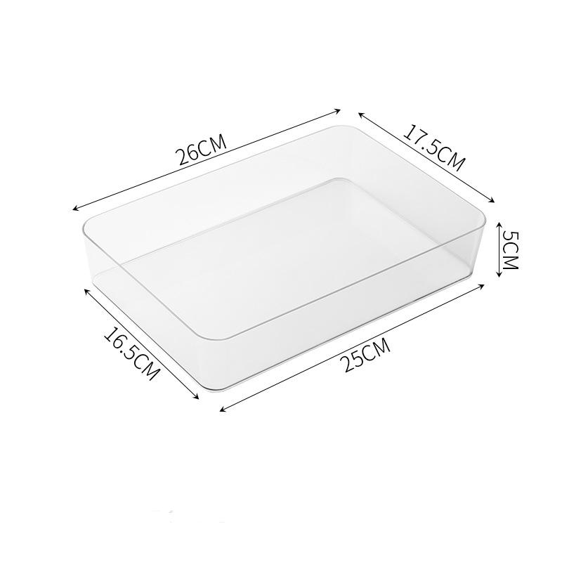 Transparent Box Storage Organizer Desk Plastic Container Drawer Organizer Table Jewelry Box Makeup Organizer Boxes