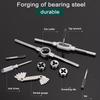 40 PC Tap Die Set Professional Hand Tools for Thread Repair Includes Tap Wrench