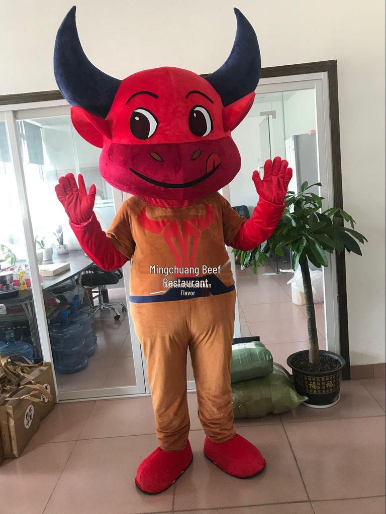 Adult Cow Mascot Cartoon Costume - Custom Performance Outfit