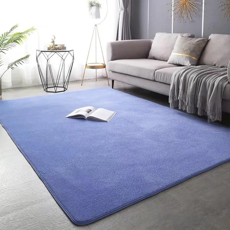 Effen Kleur Koraal Fleece Vloerkleed Woonkamer Bank Koffietafel Mat Slaapkamer Inloopkast Grote Vloerkleed Huisdecoratie 40x60cm Door mat