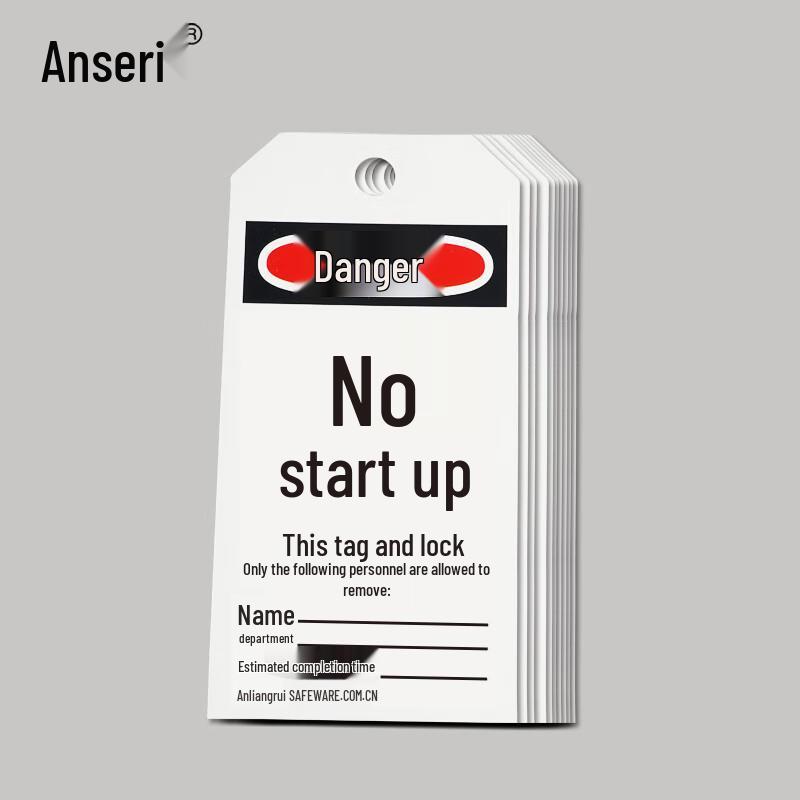 Ansairui Economy 'Do Not Start' Safety Tags, 50-Pack