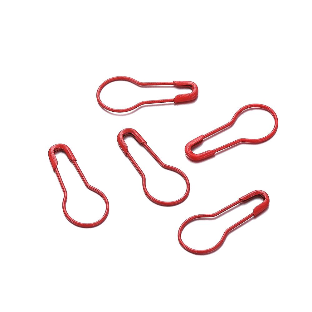 50/100pcs/Lot Colorful Gourd Shape Safety Pins Paper Clip DIY Sewing Tools Metal Needles Large Safety Pin Brooch Accessories