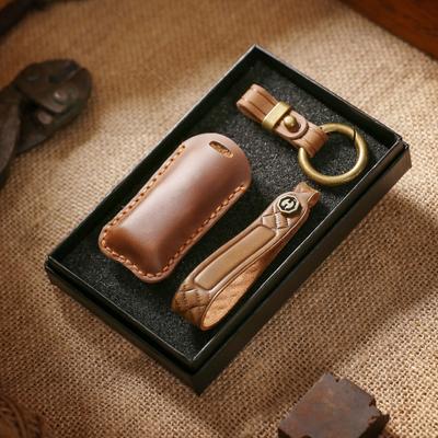 Retro sleutelhoes voor Volvo xc60 kleine sleutel s90xc90v90v60xc40 handgemaakte leren tas