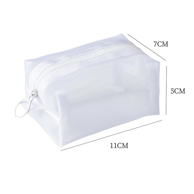 Schwarze Make-up-Taschen, klein, groß, transparent, Netz-Kosmetiktasche, Organizer für Kosmetik, Aufbewahrung, Federmäppchen, Neceser-Tasche