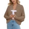 Women's Fashion Casual Comfortable Solid Color Cardigan Jacket