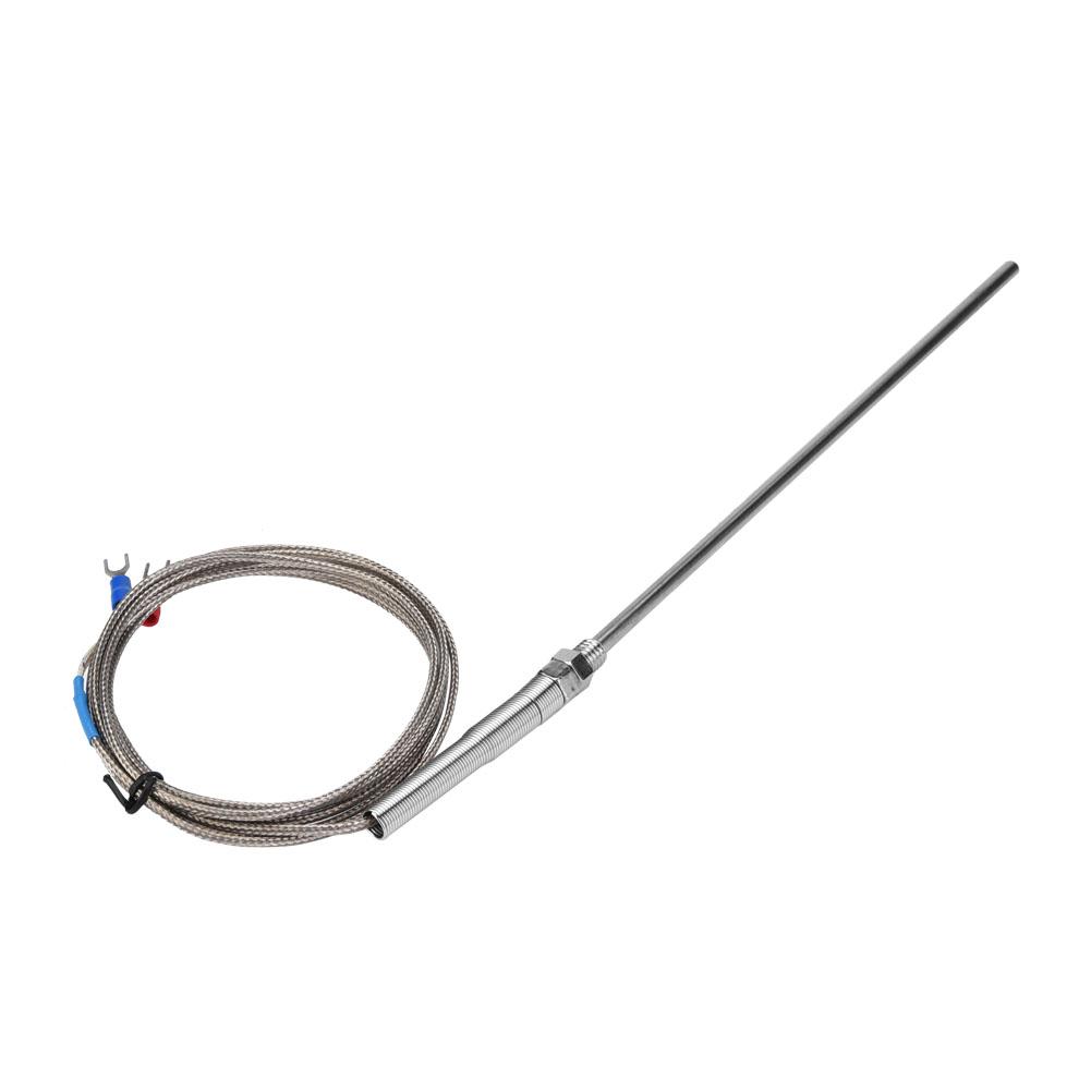M8 Thread Type K Thermocouple 200mm Probe Temperature Sensor Wire 0 400 Celsius  (3 M)