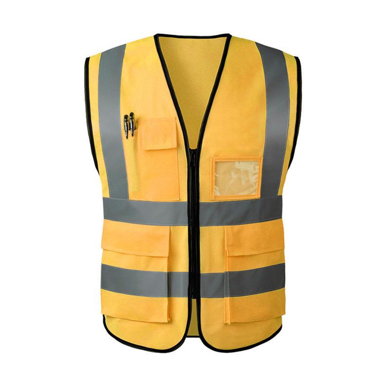 Reflective Multi-Pocket Cold-Proof Vest for Construction, Landscaping, Sanitation, Traffic, Ride-Hailing, and Riding