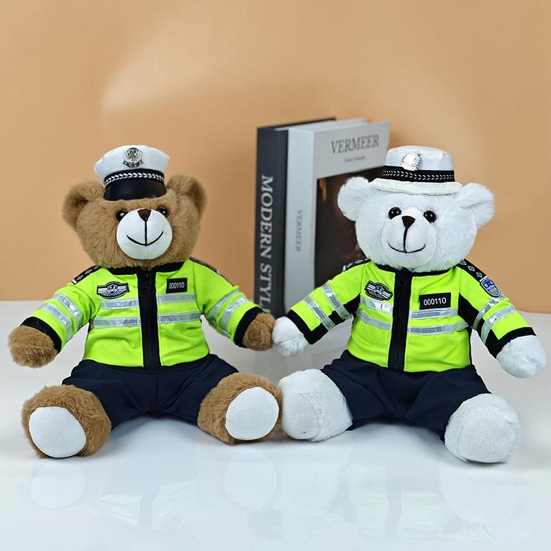 Custom Police Teddy Bear Plush Toy - Influencer Car Pendant Gift