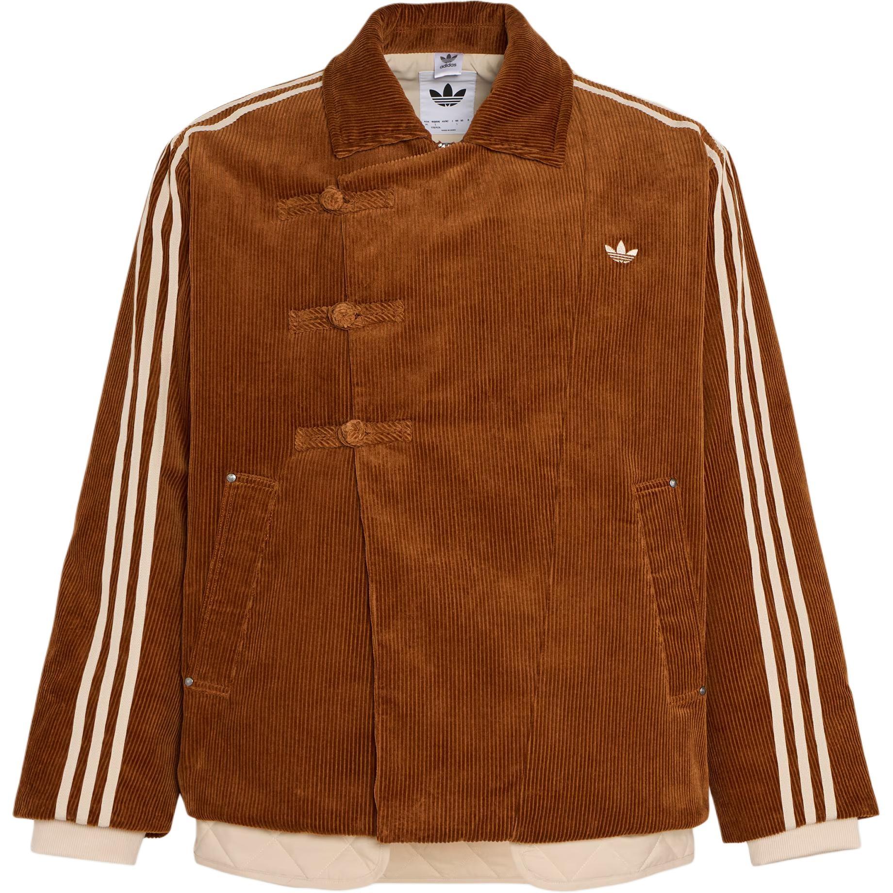 adidas New Year Pad Corduroy Jacket Asia Sizing  Copper  Men s KQ5135 M