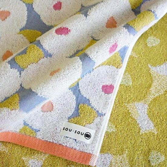 Marushin Face Towel Camellia Pattern Made in Japan Imabari Certified Towel 6165005600 SOU SOU 34×80cm