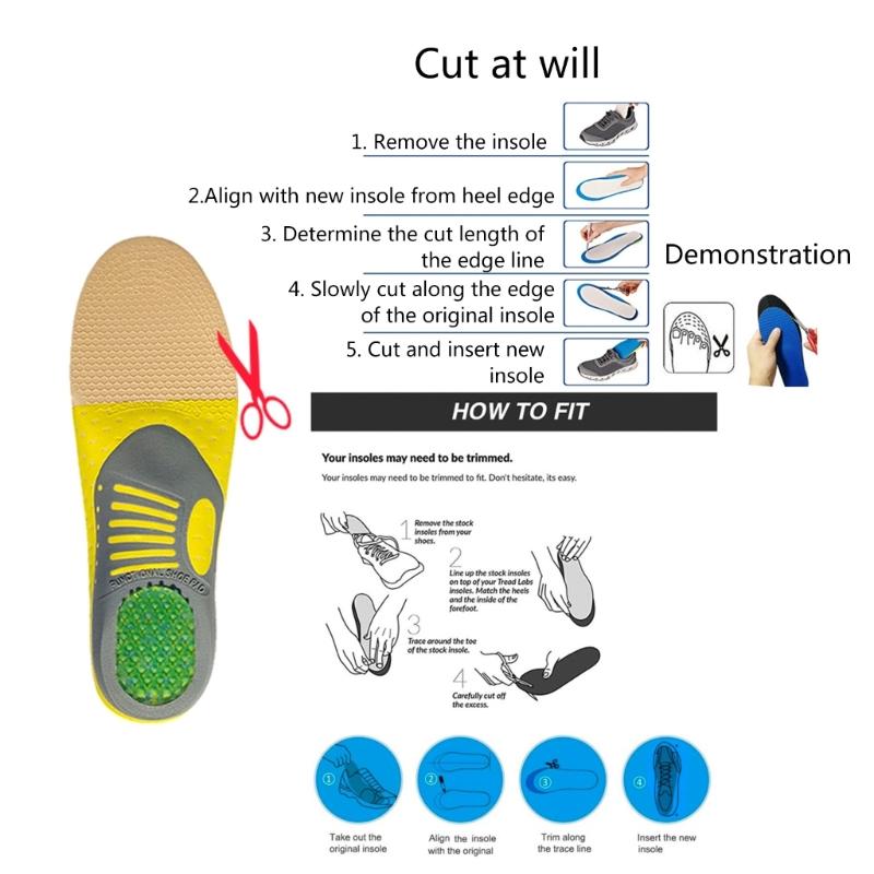 Orthopedic Insoles Orthotics Flat Foot Health Sole Pad for Shoes Insert Arch Support Pad for Plantar Feet Care Insoles