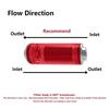 50MM 100 Micron Aluminum Fuel Filter High Flow  with AN6 AN8 AN10 Fitting Adapters, Mounting Bracket, Wrench Universal Cleanable