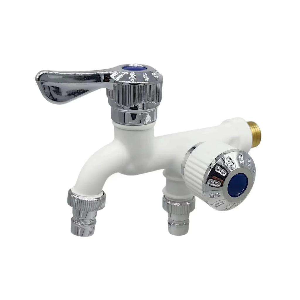 Washing Machine Faucet with An Input and Two Outputs Fast Multifunctional Opening with Double Mouth Bathroom Accessories