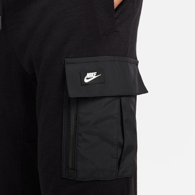 Nike Knitted Sweatpants Men's Black Moderate Cuffed Pants CV8988-011