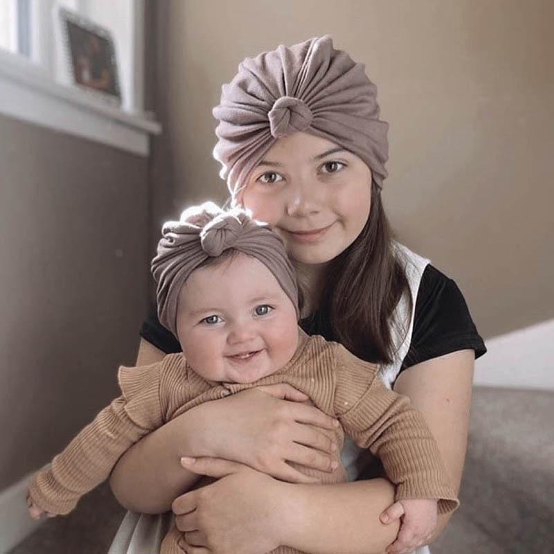 Cute Knot Baby Hat Soft Spring Autumn Kids Girl Boy Bonnet Hat