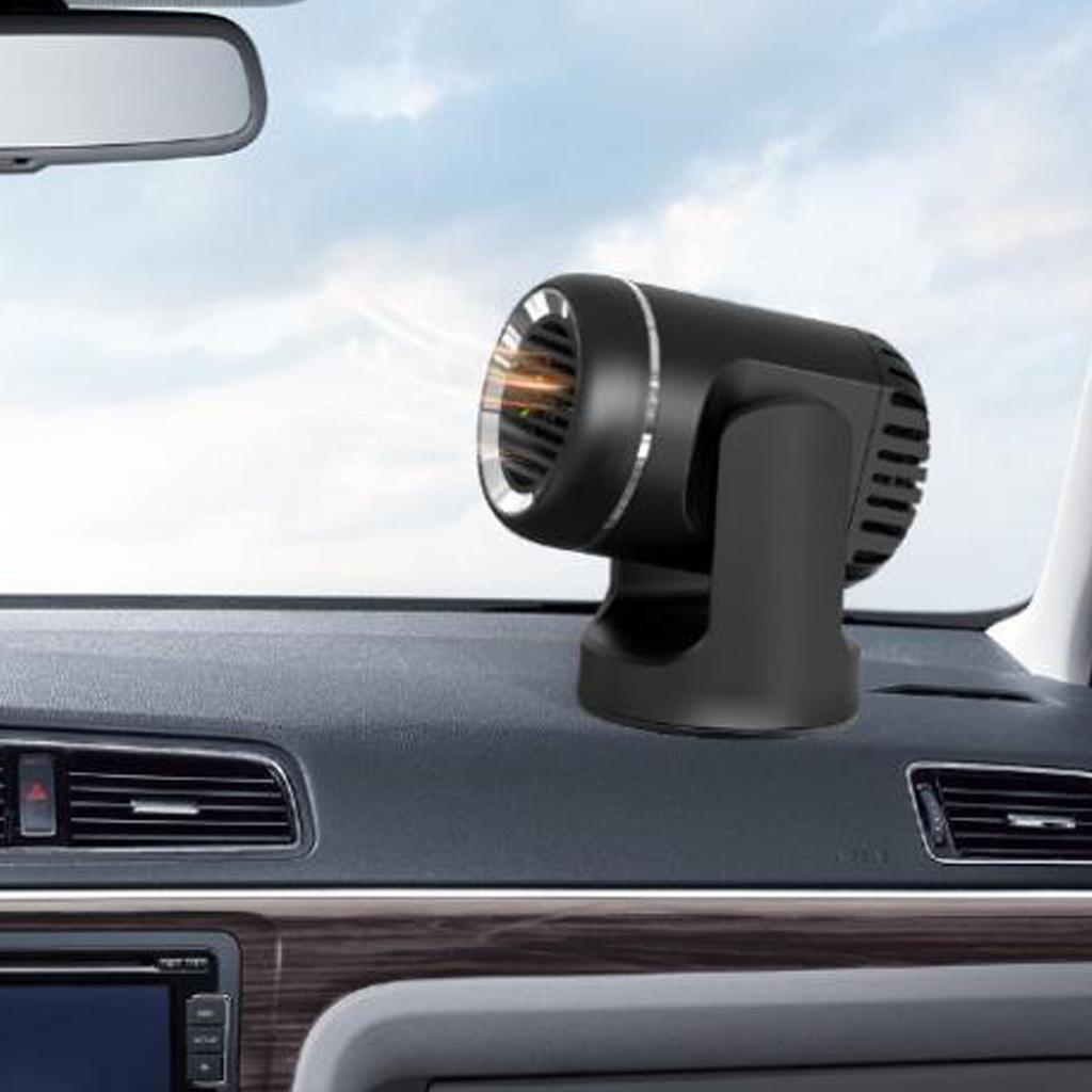 Car Heater Defroster 12V Fast Heating Cooling Hollow Design Overheating Protection Low Noise Car Heater Defogger for