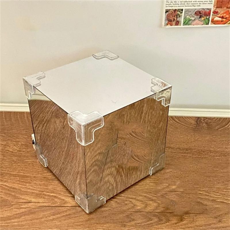 Handcrafts Tulips Night Light Set Home Decoration DIY Kits Handmade Flower Cube Lamp Desktop Ornament Table Night Lamp