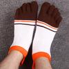 Fashion Men Soft Breathable Cotton Five Toe Socks Casual Sport Running Socks