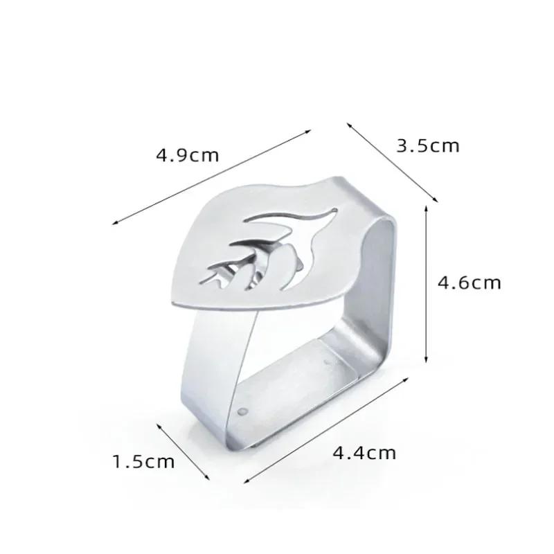 4PCS Stainless Steel Tablecloth Clips Decorative Leaf Tablecloth Clamp Holder Table Cover Clamps for Picnic BBQ Wedding Decor