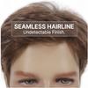 Herren-Kurzhaarperücke, Braun, Hitzebeständig, Synthetisch - Natürlicher Realistischer Stil, Atmungsaktive Verstellbare Kappe für Tägliches & Lässiges Tragen, Sofort lieferbar