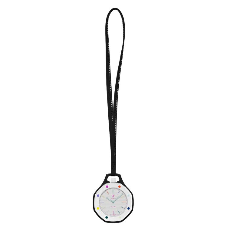 Calfskin Lanyard & Ceramic Protective Case for Swatch Royal Pop Pocket Watch, Lightweight Neck Lanyard Cover, Case Only