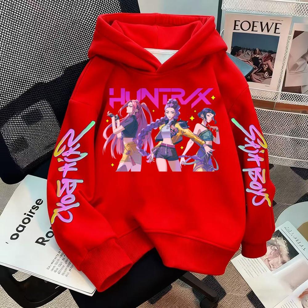 Casual Fashion Hoodie KPOP Printed Warm Winter Hoodie Hoodie Children's Hip Hop Style Sportswear High Quality Girl's Hoodie
