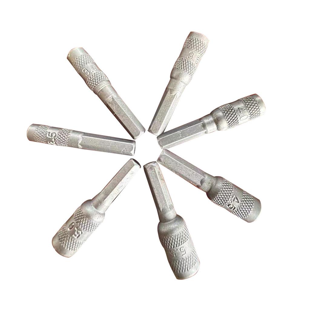 7Pieces 2.5mm-5.5mm Magnetic Hex Socket Nut Driver Set for Impact Drill Secure Screw Attachment Metric Driver Drill Bit