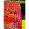 Women's plus size retro printed loose long-sleeved T-shirt with pockets for women autumn trendy and versatile fashion top