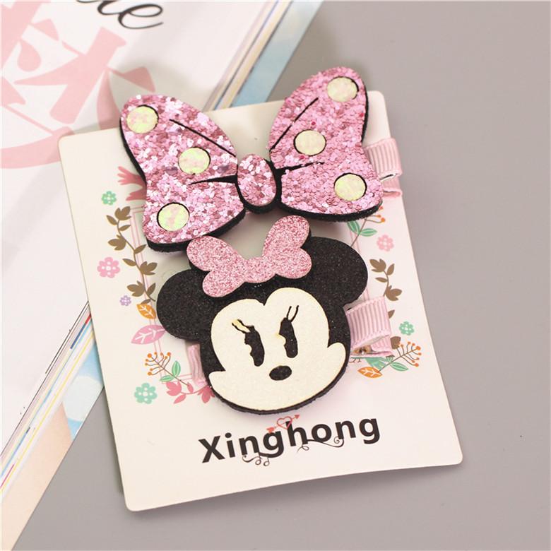 Cute Cartoon Princess Girls Kids Hair Clips Hairpins Accessories For Children Hair Bow Barrette Hairclip Headwear Headdress