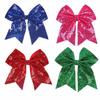 Clips de Păr pentru Cheerleading cu Fundă Copii Transfrontalieră Brodată cu Paiete Coadă de Rândunică