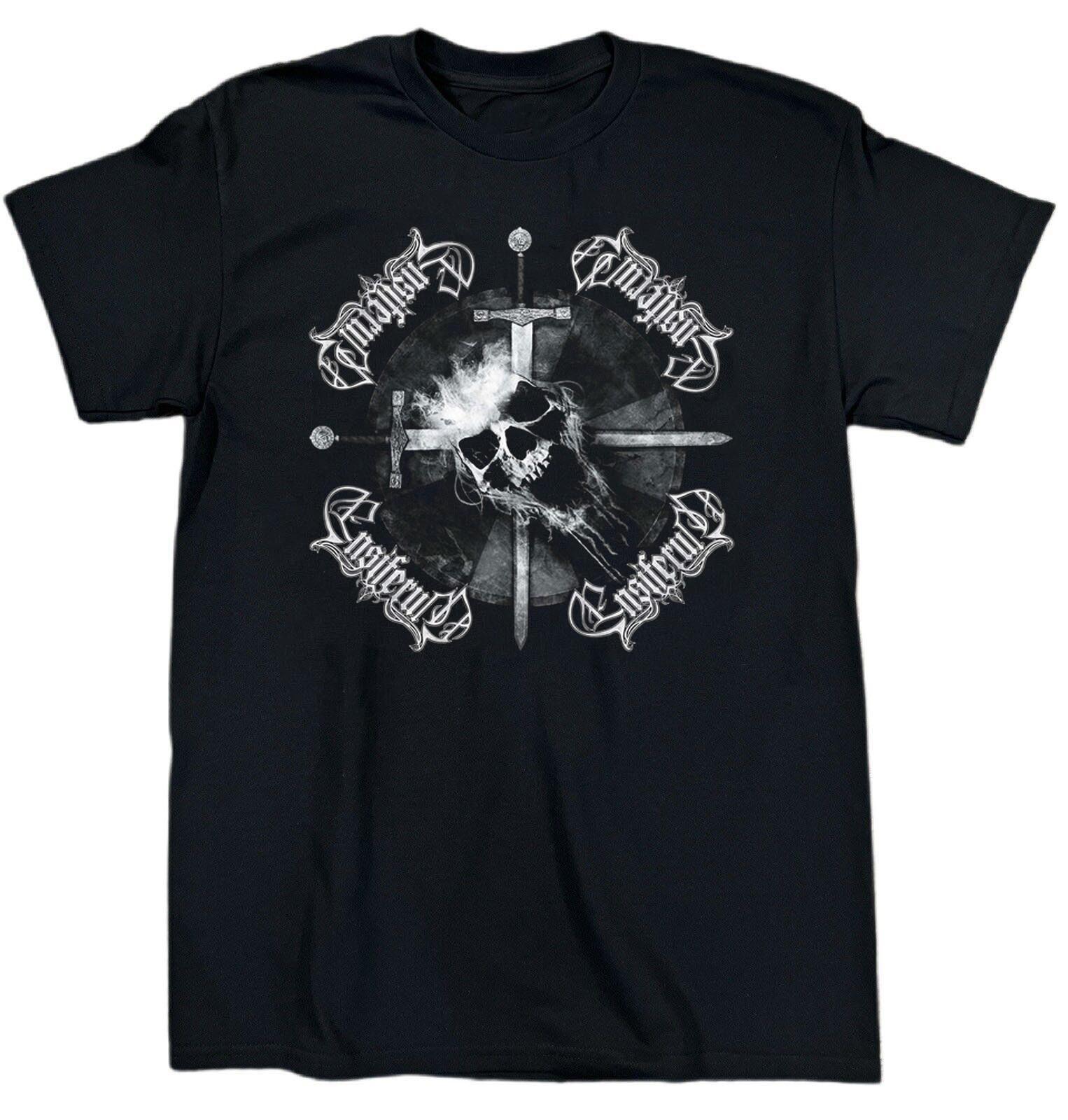 NEW Ensiferum Band Gift For Fans Cotton Black T Shirt S-5XL JU833 XXXXL