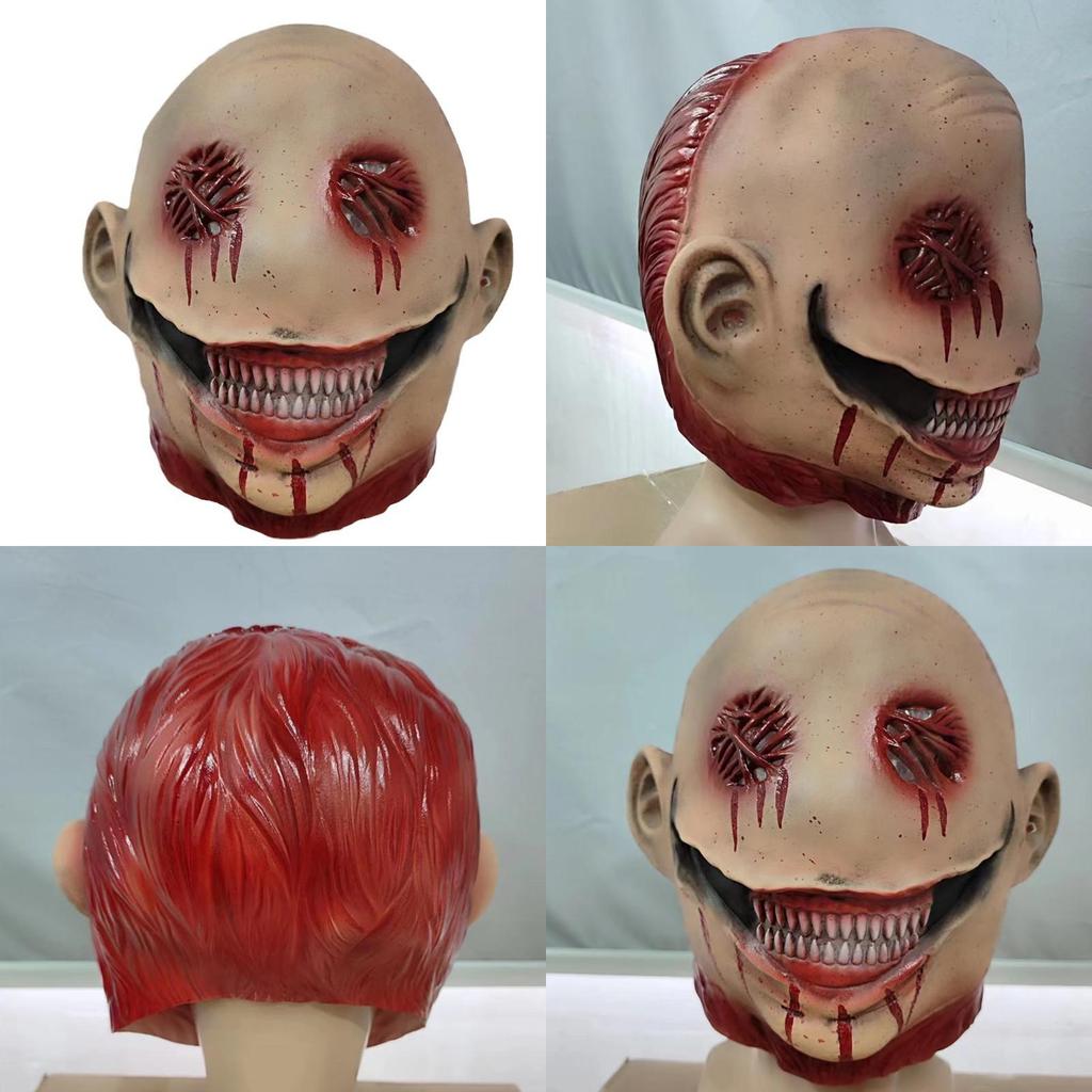Horror Clown Mask With Latex Construction For Halloween Party And Cosplay