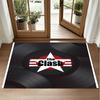 The Clash Design Crystal Velvet Rug Soft Decorative Mat for Bedroom Entrance