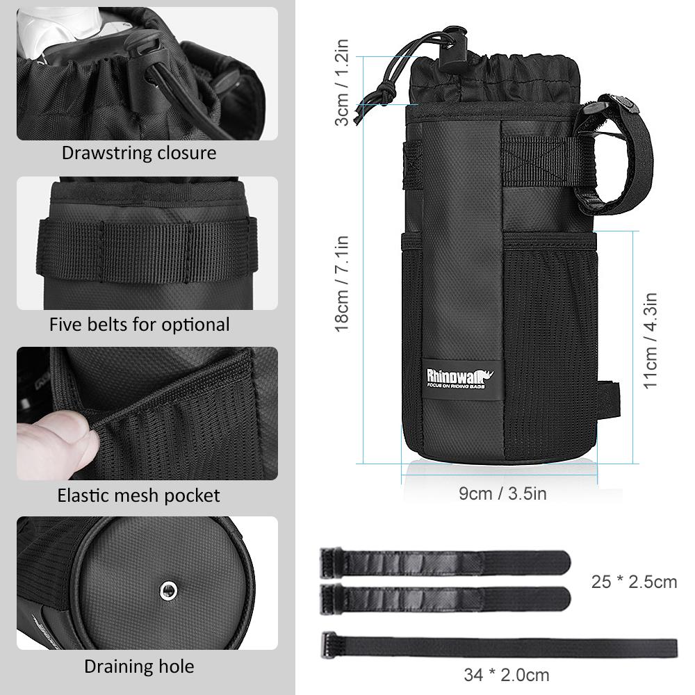 Insulated Bicycle Bag Bike Bottle Holder Cycling Water Bottle Cover Heavy Duty Drink Bottle Storage