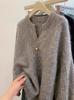 25 Autumn Winter Pure Wool Cable Knit Pullover - Loose, Layerable Top for a Slimming Look