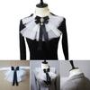 Jabot à Volants Superposés Steampunk avec Nœud Cravate Accessoires de Costume Cosplay