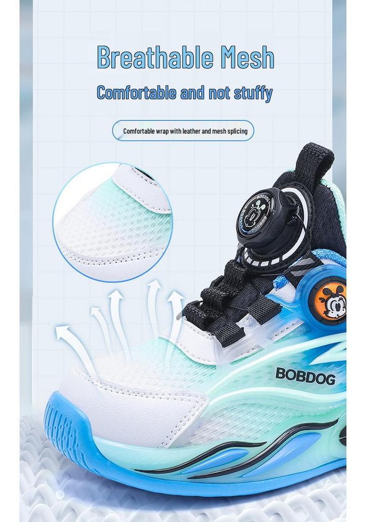 Babudou Girls' Breathable Mesh Sports Shoes - Spring/Autumn 2026 Collection