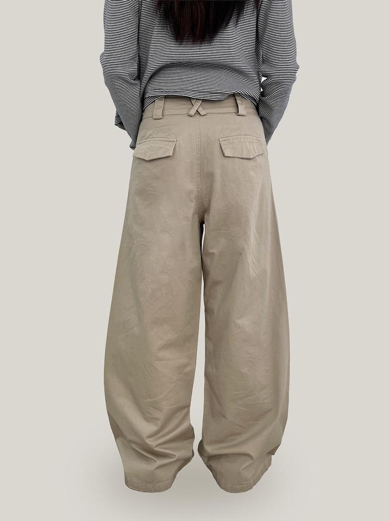 Yuyi Spring 2026 Women's American Style Wide-Leg Casual Pants with Single Pocket