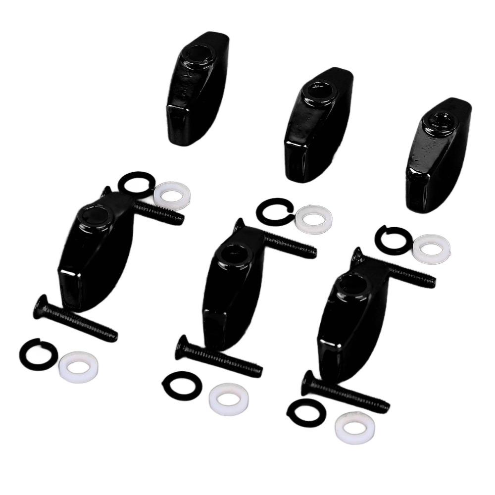 12PCS Black Guitar Tuning Pegs Plastic Guitar Machine Heads For Acoustic Guitar