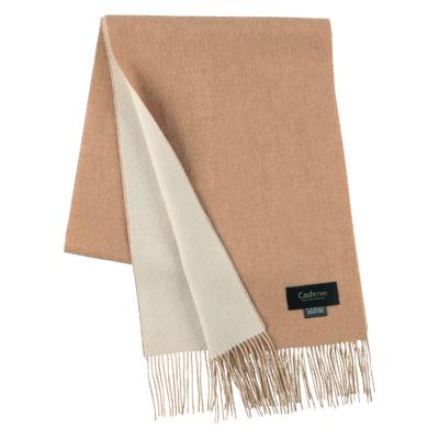 Höchste Qualität Kaschmir Wendbar Fein Unisex x Weiß [Cashmee] rv30-26s 100% Schal, Garn, Elegant, (Kitz (D8368))