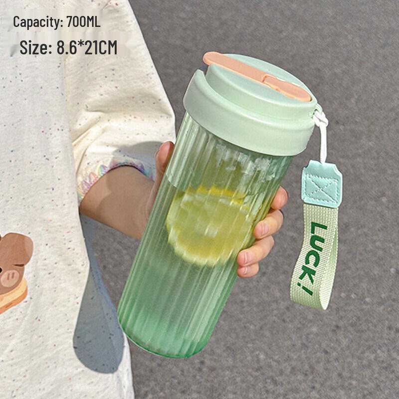 Qīwēi 2026 Portable Student Water Bottle with Straw