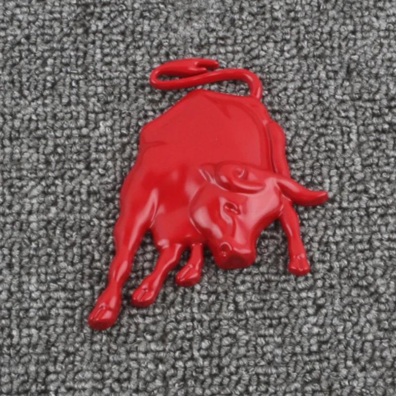 Universal Metal Stainless Animal Car Accessories Badge Fight Bull Fly Horse for Ferrari Lamborghini Emblem 3D Sticker Decoration AA11