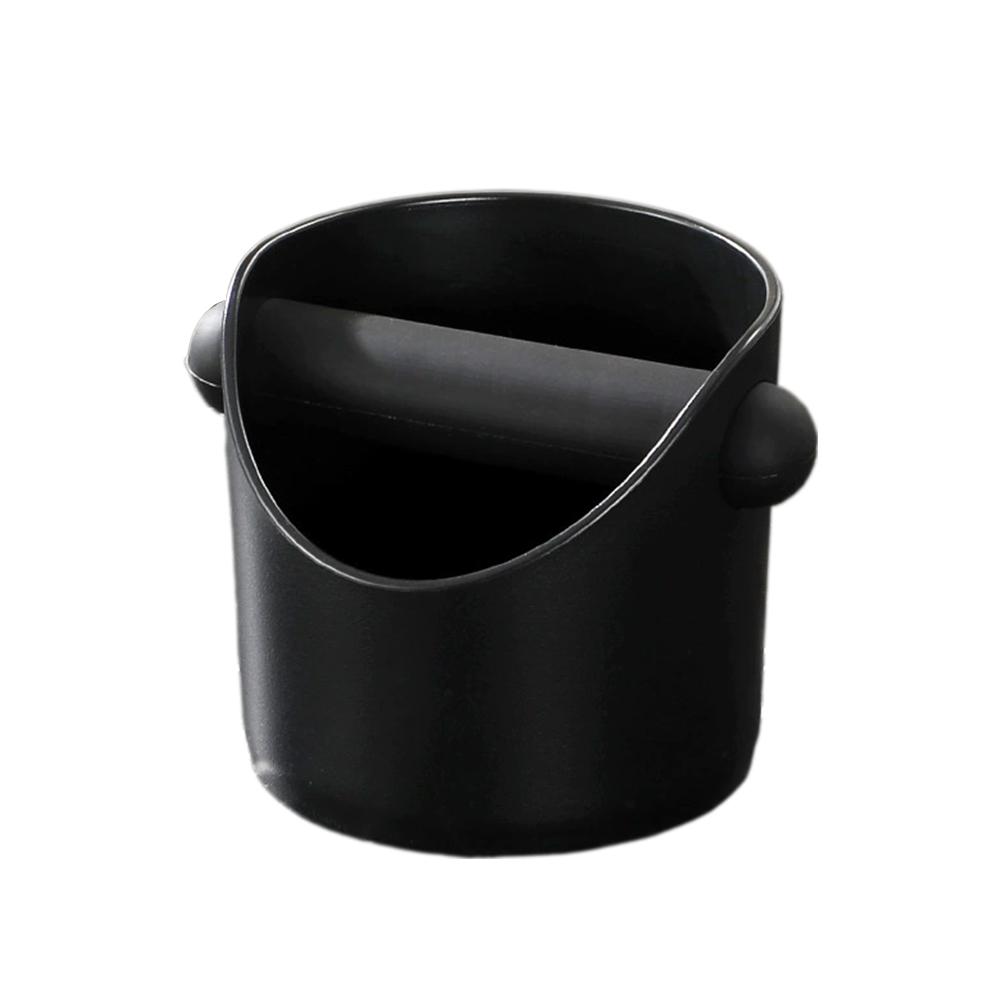 1PC Espresso Knock Box Container with Anti-Slip Base Coffee Bar Counter Pouring and Storing Coffee Utensils Barista Accessories чёрный