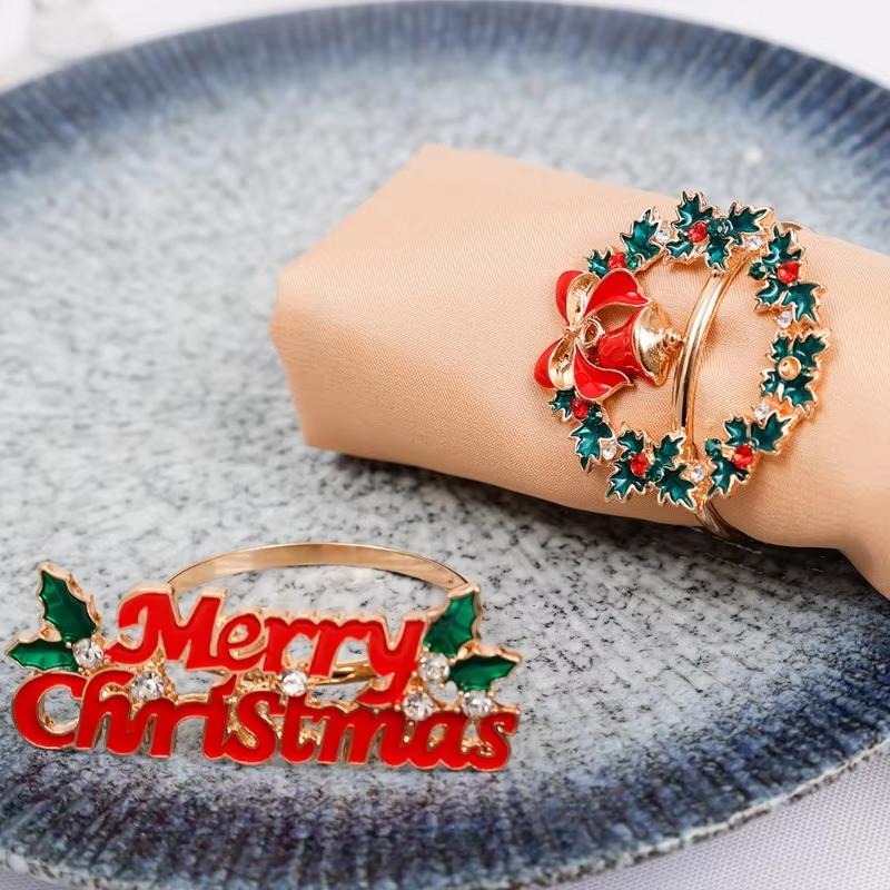 Porta-guardanapos de Metal para Natal Belle Porta-guardanapos Árvores Porta-guardanapos Adequado para Decoração de Natal Ação de Graças